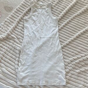 BP Sleeveless White Midi Dress